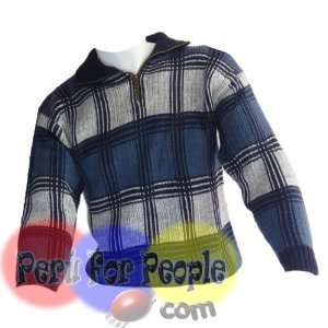 Alpaca Sweater Men Half Zip Jumper Size Medium Ch003041
