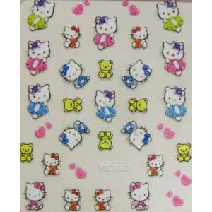    XH 3D hello kitty nail stickers decals pretty and cute Beauty