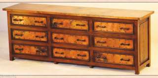 Reclaimed Wood Dresser with Copper Trim Furniture NEW  