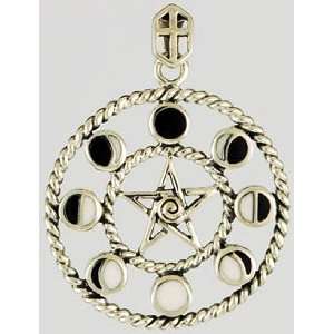   Wiccan Pagan Metaphysical Spiritual Mens Womens Jewelry Silver Tone