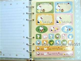 Sanrio Hello Kitty Hardcover Note Book Diary + Stickers  