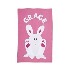  Personalized Pink Bunny Blanket Baby