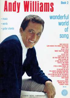 Andy Williams Wonderful World of Song, 2 (1965) Songbook   Piano 