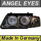 Angel Eyes HeadLights VW Passat B5/3B Black Euro Sytle