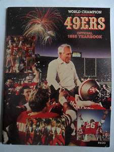 1985 San Francisco 49ers Yearbook Football NFL Rice RC  