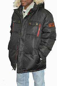 Mens Never End ROCAWEAR Puffer Jacket 4XL Black  