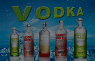 Animated LED Light Box Sign Absolut Vodka Alcohol Bar  