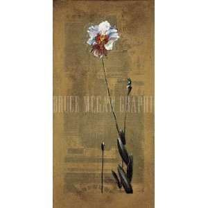  Asian Orchids I by Dennis Carney. Size 17.75 X 35.50 Art 