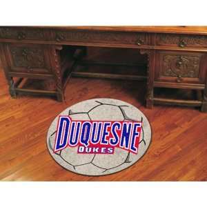   Duquesne Dukes NCAA Soccer Ball Round Floor Mat (29) Sports