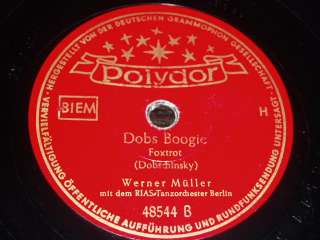 GERMAN 78 rpm RECORD Polydor WERNER MULLER Fox BERLIN  