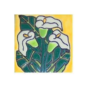  Mexican Talavera Tile   40 4x4 Hand Painted Tiles   arte 3 