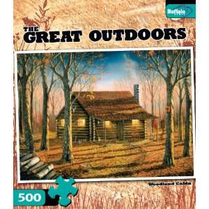   The Great Outdoors Woodland Cabin 500pc Jigsaw Puzzle Toys & Games
