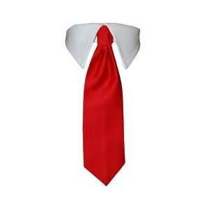  Dog Tie   Formal Red/White Dog Tie   Large   Made in the 