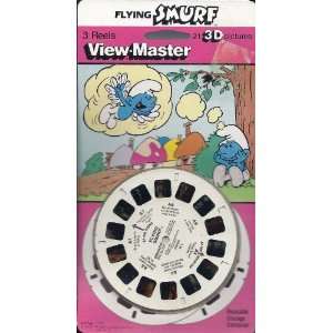  Flying Smurf 3D View Master 3 Reel Set   Made in USA Toys 