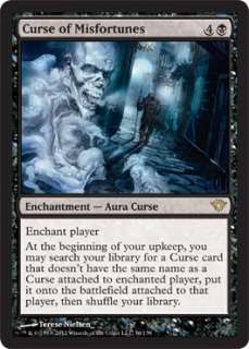 4x Curse of Misfortunes MTG Magic Dark Ascension  