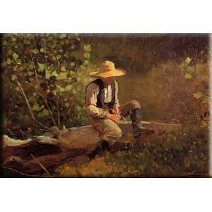  The Whittling Boy 16x11 Streched Canvas Art by Homer 