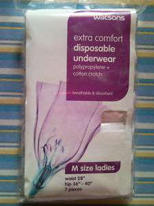 Extra Comfort Disposable Ladies Pants Underwear M size  