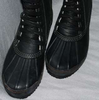 Sorel Womens Black Leather Lace Up High Boots New without Box  