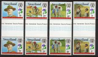 Swaziland 1982 Scouts Gutter Pairs VF MNH (418 21)  