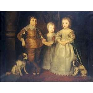  The Children of King Charles I by Sir Anthony Van Dyck 