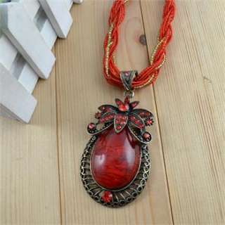 Brand new antique design Small bead Chain Resin Drop pendant crystal 