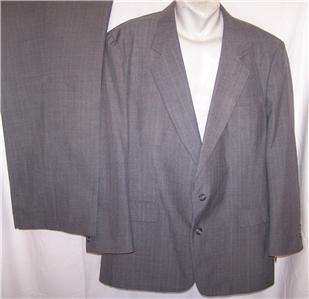 42R Towncraft CHARCOAL GRAY PINSTRIPED SB BUSINESS CAREER Suit Men 