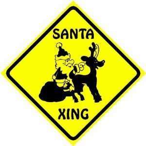  SANTA AND RUDOLPH CROSSING sign * street