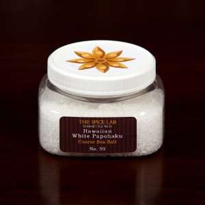 The Spice Labs   Hawaiian White Papohaku (Coarse) Sea Salt   8 Oz Jar
