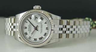 WATCH CHEST® Rolex Datejust 18K&SS White Roman 179174  