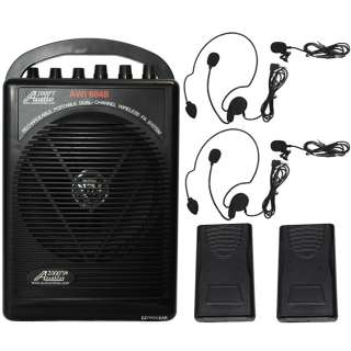 604BLL Wireless Microphone Battery Powered Portable PA System Lavalier 