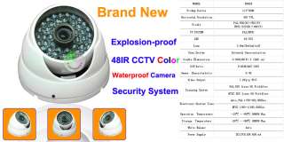 48IR LED Explosion proof Wired Color CCTV D & N Cam  