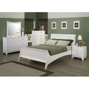   White Bedroom Set(Queen Size Bed, Nightstand, Dresser)