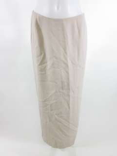 BORGOFIORI Tan Back Zipper Lined Long Pencil Skirt Sz 6  