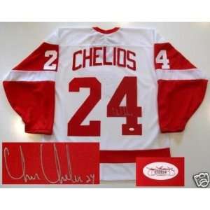  Chris Chelios Signed Detroit Red Wings Cup Jersey Jsa 