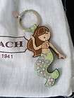 Coach NWOT Mermaid Keychain, Keyfob So Cute Great for Summer