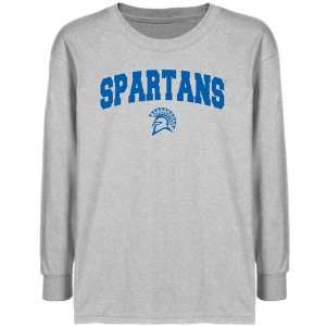  San Jose State Spartans Youth Ash Logo Arch T shirt 