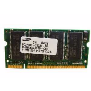  Samsung 512MB PC2700 CL2.5 DDR Memory M470L6524BT0 CB3 