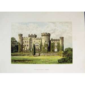  1800 View Cholmondeley Castle Cheshire England Colour 