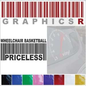  Sticker Decal Graphic   Barcode UPC Priceless Wheelchair 