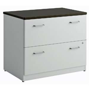  Sector Two Drawer Lateral File Modern Cherry Top/Metallic 
