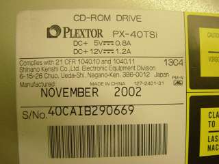 Plextor PX 40TSi IBM 04N2964 CD Drive ESS 2105 800  