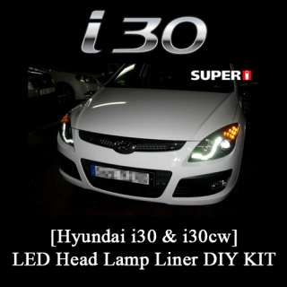 Hyundai i30 & 130cw] LED Head Lamp / Light Liner DIY KIT   2p  