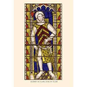  Gilbert de Clare Earl of Clare 12x18 Giclee on canvas 