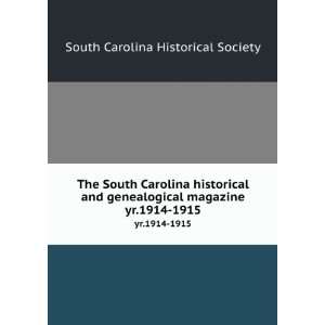  The South Carolina historical and genealogical magazine 