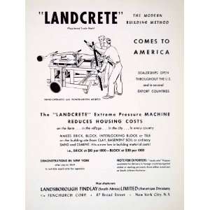   Fenchurch Brick Cement Sand Soil   Original Print Ad