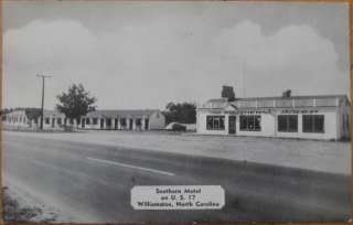 1950 PC Southern Motel  Williamston, North Carolina NC  