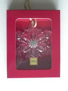 MIKASA Crystal Snowflake Ornament 001/568 NEW  