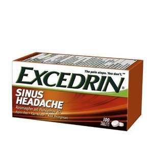  Excedrin Sinus Headache Pain Reliever/Nasal Decongestant 