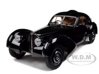 1938 BUGATTI 57SC ATLANTIC BLACK 1/18 DIECAST MODEL CAR BY AUTOART 