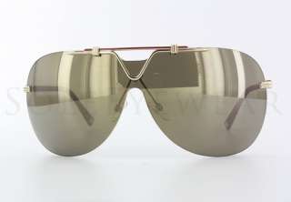 NEW Christian Dior 57th 05FVp RedGold Mirror Sunglasses  